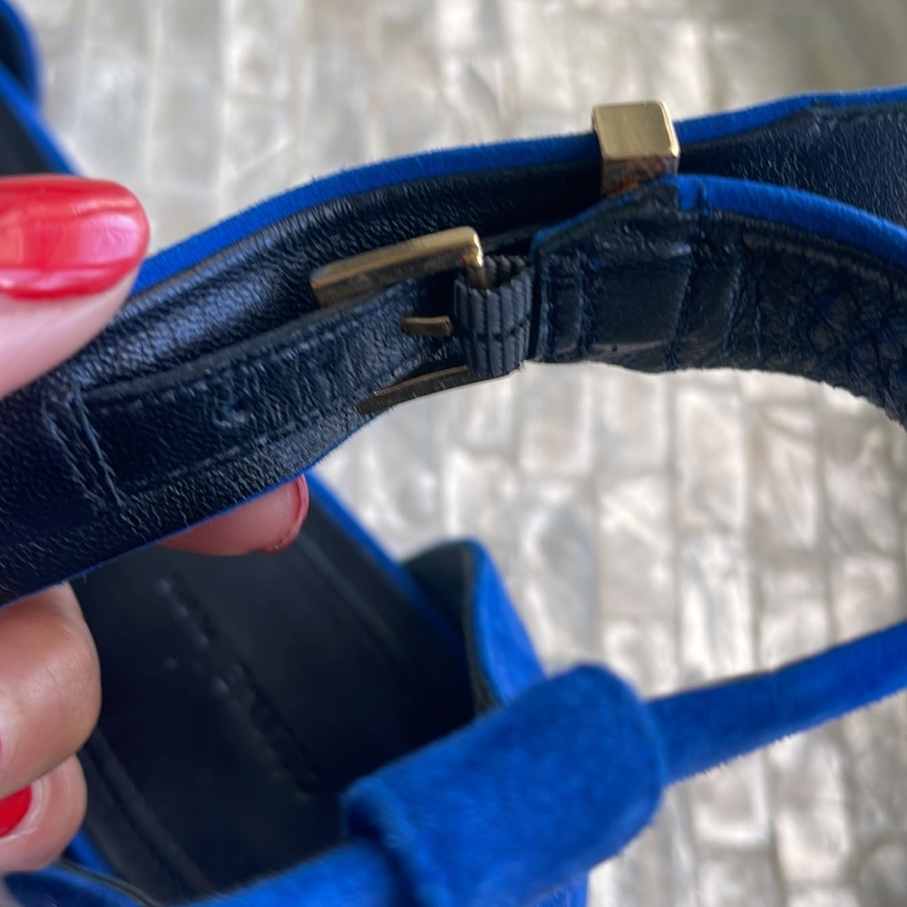 CÉLINE Paris blue suede sandals - Picture 10 of 12